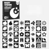 Joc de memorare copii, 40 modele, 14x14cm, Alb/Negru, Jucarie Interactiva Bebelusi 0-3 luni, Baieti