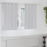 vidaXL Perdele cu perdele 2 pcs Gri deschis 140 x 140 cm Poliester