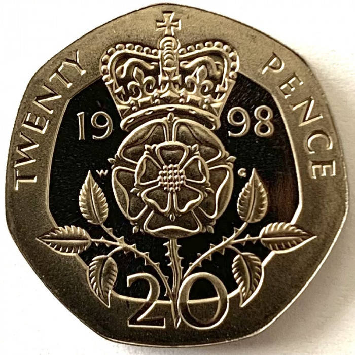 MAREA BRITANIE 20 PENCE 1998 PROOF