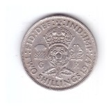 Moneda Anglia 2 shilling / 2 shillings 1947, stare buna, curata