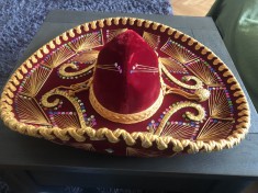 Palarie mexicana sombrero,originala,Mexic,noua foto