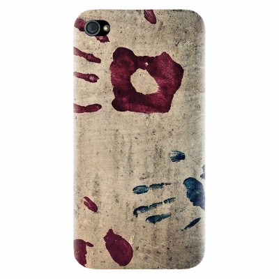 Husa silicon pentru Apple Iphone 4 / 4S, Handprints foto