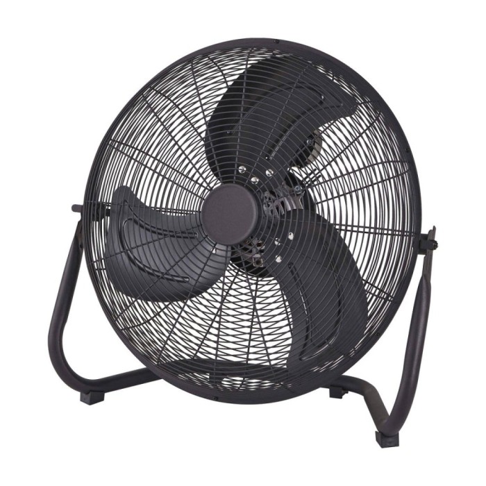 Ventilator Podea 45cm, Negru &ndash; Aer Proaspăt