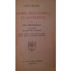 STORIA DELLA LOGICA IN OCCIDENTE