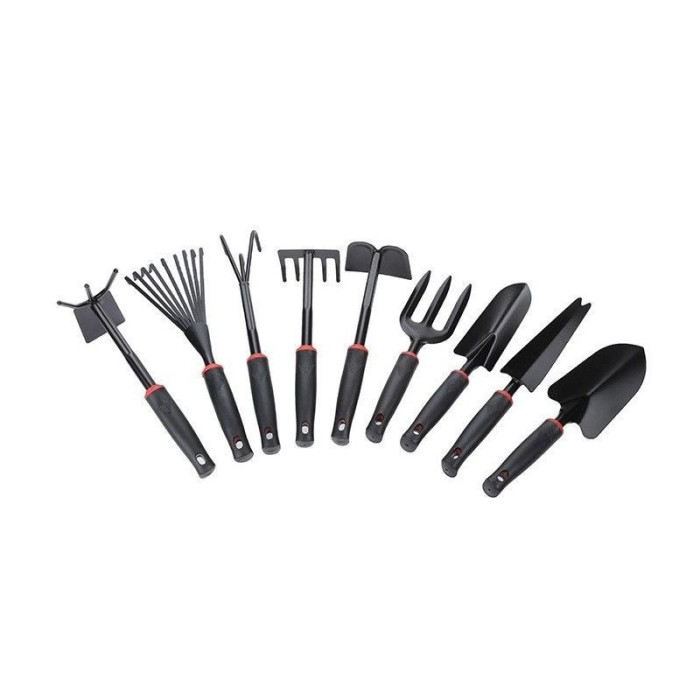 Set 9 unelte de gradina eMazing pentru prelucrare sol, plantare si ingrijire plante
