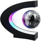 Glob magnetic plutitor, pamantesc, levitant, iluminare led
