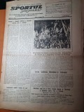 sportul popular 18 august 1953-intrecerea mondiala de atletism,volei,sah