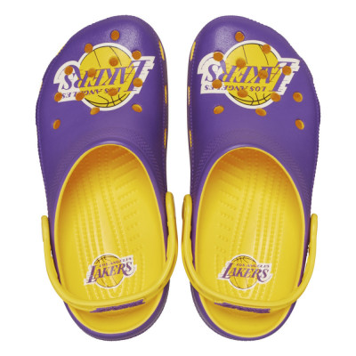 Saboti Crocs Classic NBA Los Angeles Lakers Clog Galben - Sunflower foto