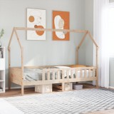 VidaXL Cadru pat tip casă pentru copii, 90x200 cm, lemn masiv de pin