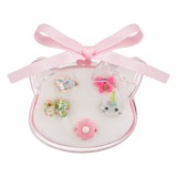 Set Inele Copii, 5 Bucăți, Multicolor, Cutie Capac Pisică, Model Inimă Fluture Unicorn Floare, Oem