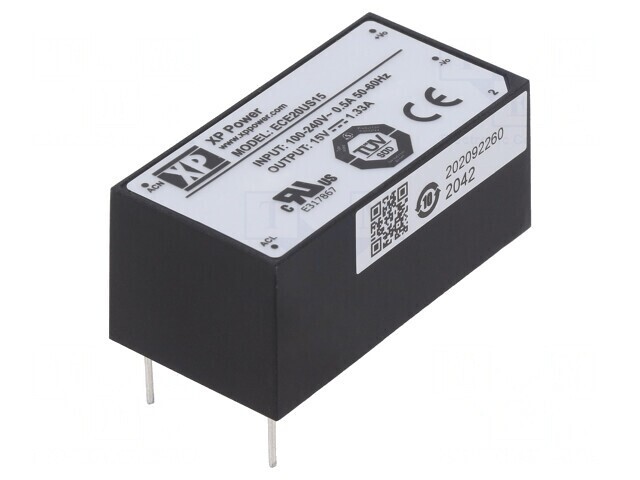 Convertor AC/DC 20W 15VDC ECE20US15