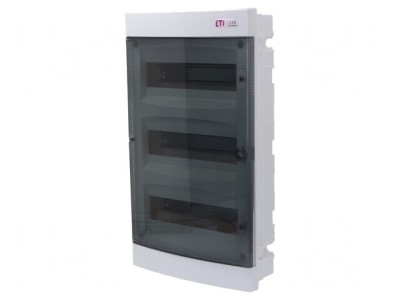 Carcasă pentru aparatură modulară IP40 albă perete ABS ECM36PT-S foto