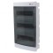 Carcasă pentru aparatură modulară IP40 albă perete ABS ECM36PT-S