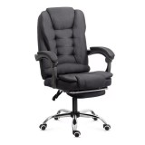 Scaun directorial OFF 4181M, stofa, 5 tipuri masaj, mecanism de balansare, suport pentru picioare,120 kg