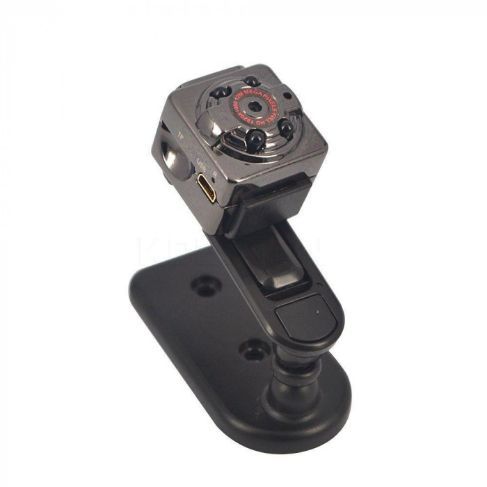 Mini-camera de supraveghere IdeallStore&reg;, Tiny Surveillance, Full HD 1080p, 30 fps, negru