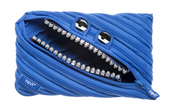 Penar Cu Fermoar, Zipit Grillz Monster Jumbo - Albastru