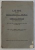 LEGE PENTRU INVATAMANTUL PRIMAR SI NORMAL PRIMAR AL STATULUI - DIN IULIE 1924 , CU TOATE MODIFICARILE ADUSE PANA LA 5 APRILIE 1937 , editie ingrijita