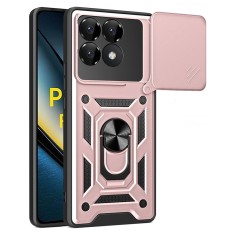 Husa Xiaomi Poco F6 Pro protectie camera Techsuit CamShield Series, roz foto