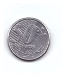 Moneda Brazilia 50 centavos 2002, stare foarte buna, curata