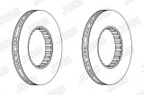 Disc Frana JURID 569214J Renault Trucks, Van Hool, Volvo