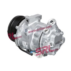 Compresor aer conditionat Opel Astra G, 1998-2009, motorizare 1.7 CDTI, 59kw, 1.7 DTI, 55kw, diesel, rola curea 105 mm, 6 caneluri, tip Sanden: SD6V1 foto