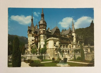 Carte postala CASTELUL MUZEU PELES, SINAIA necirculata (Stare f. buna!) foto