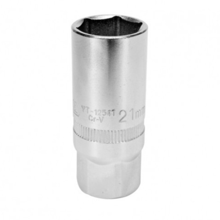 YATO Cheie tubulara hexagonala 21 mm, prindere patrat 1/2&amp;quot;, lungime 64 mm