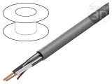 Cablu ecranat 2x20AWG PVC gri 300V 305m CPR Eca