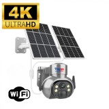 Cumpara ieftin Camera de Supraveghere 8mp 4K cu Incarcare Solara WIFI, Panou 20W, Rain Charging, Rotire Din Aplicatie, Rezistenta La Apa IP 66, Taggo