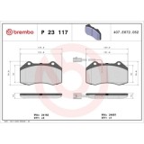 Placute frana Alfa Romeo Mito (955) 08.08-10.18; Fiat Grande Punto 07.07-06.10, Fata, BREMBO