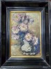 N.J. Alexandrescu - Vas cu Flori, Pictura Ulei/Carton, 24.5x36.2 cm, Semnat 1926