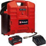 Einhell TE-AC 36/8 Li OF Set PXC + Starter Kit - Compresor aer 8 bar + Set 1 acumulator si incarcator Li-Ion 18 V 4 Ah