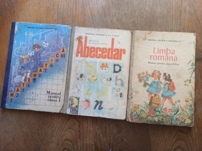 ABECEDAR + MATEMATICA CLASA I + LIMBA ROMANA, CLASA II foto