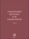 Temeswarer Beitr&auml;ge zur Germanistik Band 14