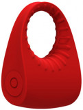 Inel de Penis Sphinx Red Revolution, 10 Moduri Vibratii, Silicon, USB, Rosu