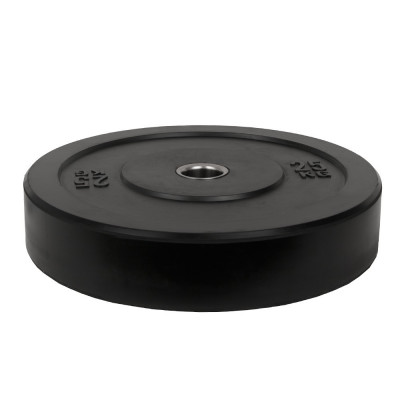 Greutate Cauciuc Bumper Plate SPORTMANN - 25 kg / 51 mm - Negru FitLine Training foto