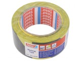 Bandă Avertizare Galben-Negru Autoadezivă 33m x 50mm, Tesa