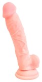 Dildo Clasic Cu Ventuza, Natural, 18 cm