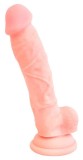 Dildo Clasic Cu Ventuza, Natural, 18 cm