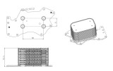 NRF 31816 Radiator ulei, ulei motor