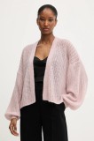 BOSS Orange cardigan din amestec de l&acirc;nă culoarea roz, light, 50545878