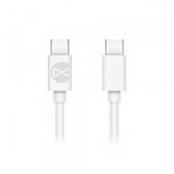 Cablu Date si Incarcare USB-C - USB-C Forever, 60W, 1m, Alb