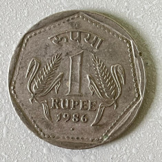 Moneda 1 RUPEE - 1986 - India - KM 79.1 (357)