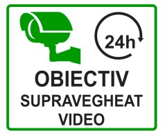 Indicator verde obiectiv supravegheat video foto