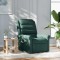 vidaXL Fotoliu de masaj rabatabil, verde &icirc;nchis, material textil 4015652