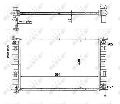 NRF 56134 EASY FIT Radiator, racire motor foto