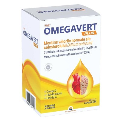 Omegavert Plus 60 capsule Sun Wave Pharma foto