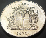 Moneda 10 KRONUR / COROANE - ISLANDA, anul 1978 *cod 618 = UNC, Europa