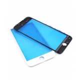 Geam sticla cu rama si OCA Apple iPhone 8 Plus Negru Service Pack