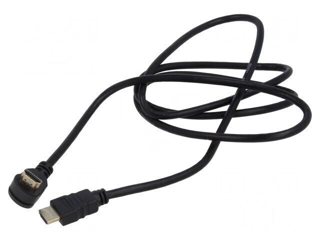 Cablu HDMI 2.0 1,5m Negru 90&deg;